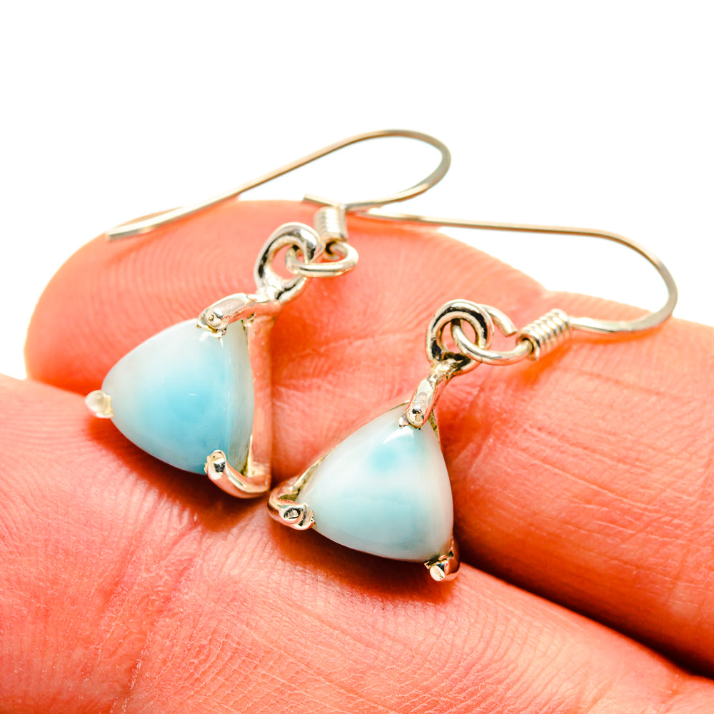 Larimar Earrings handcrafted by Anasilvercos - EARR412650
