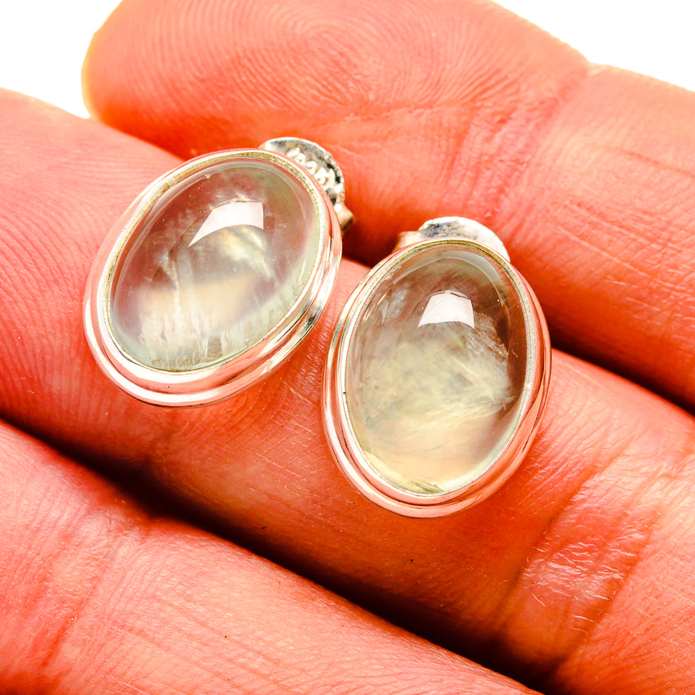 Aqua Chalcedony Earrings handcrafted by Anasilvercos - EARR412699