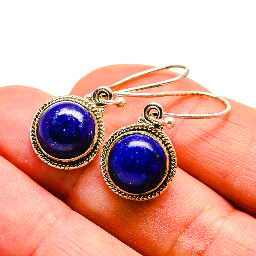 Lapis Lazuli Earrings handcrafted by Anasilvercos - EARR412714
