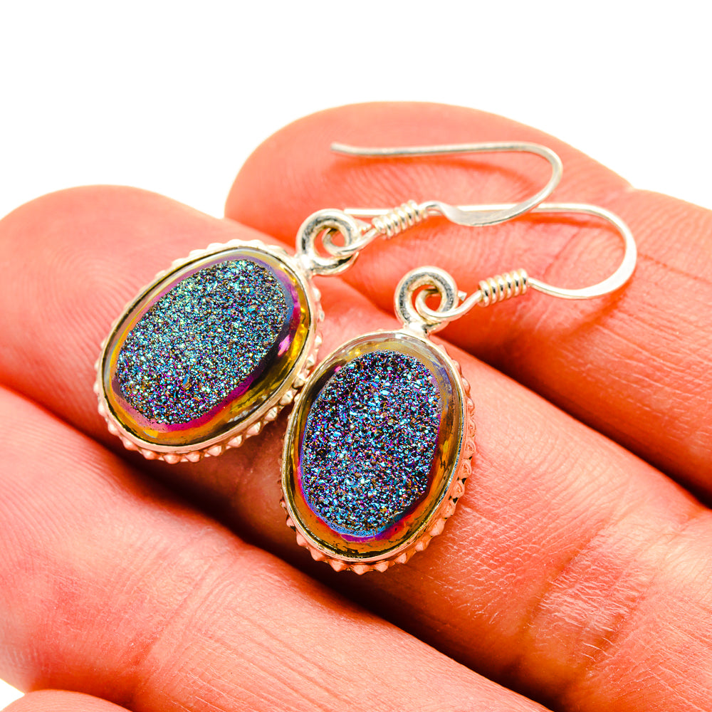 Titanium Druzy Earrings handcrafted by Anasilvercos - EARR412746