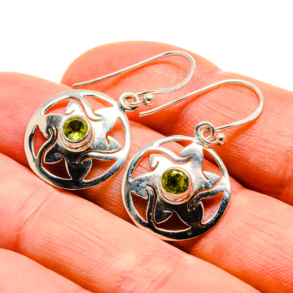 Peridot Earrings handcrafted by Anasilvercos - EARR412750