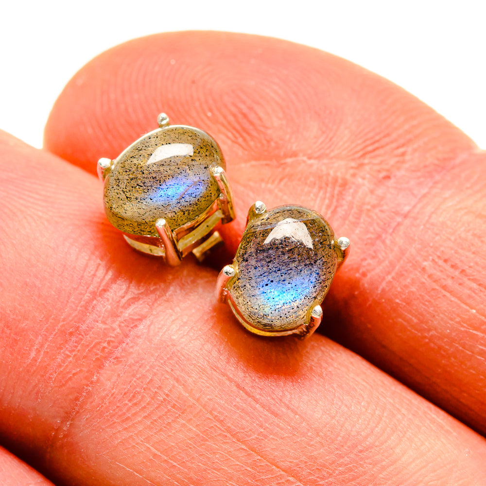 Labradorite Earrings handcrafted by Anasilvercos - EARR412780