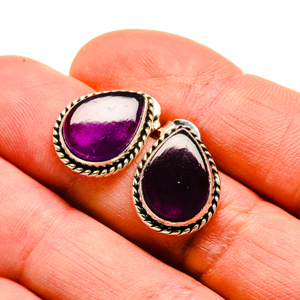 Amethyst Earrings handcrafted by Anasilvercos - EARR412783