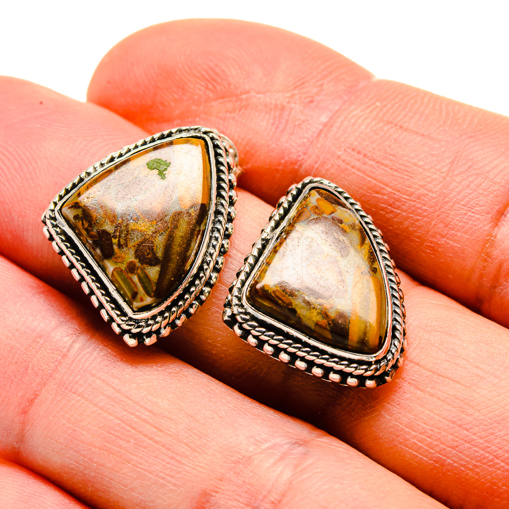 Chert Breccia Earrings handcrafted by Anasilvercos - EARR412785