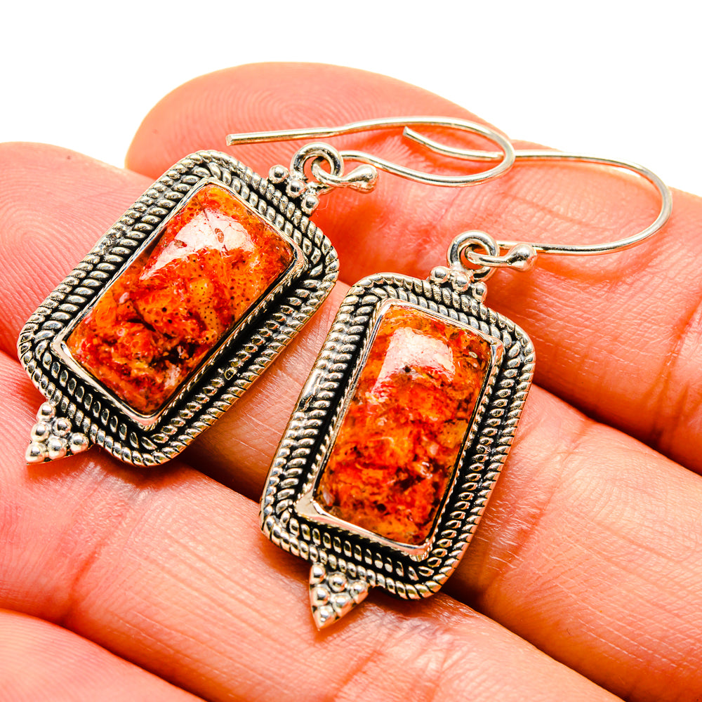 Sponge Coral Earrings handcrafted by Anasilvercos - EARR412824