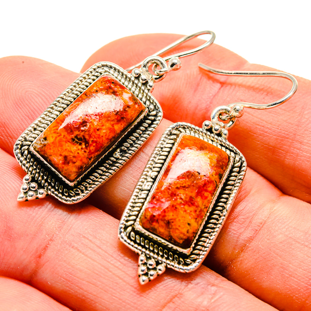 Sponge Coral Earrings handcrafted by Anasilvercos - EARR412871