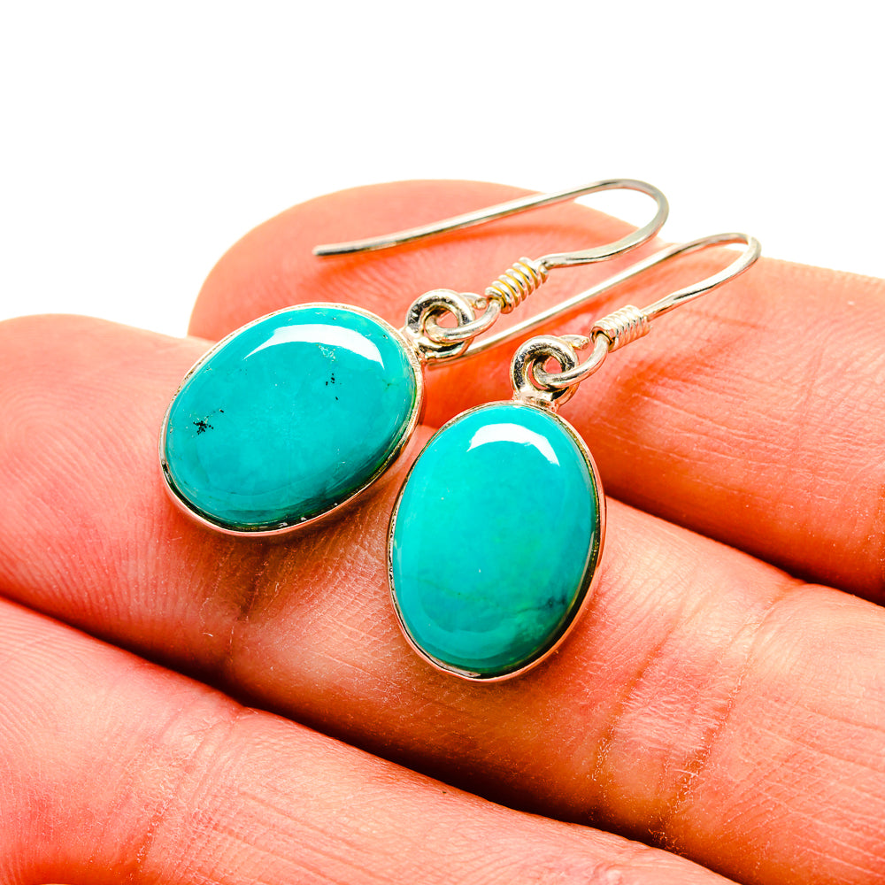 Arizona Turquoise Earrings handcrafted by Anasilvercos - EARR412875