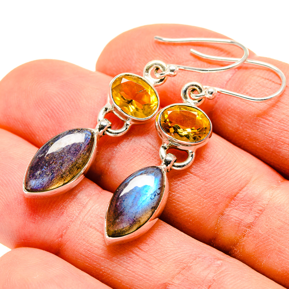 Labradorite Earrings handcrafted by Anasilvercos - EARR412882