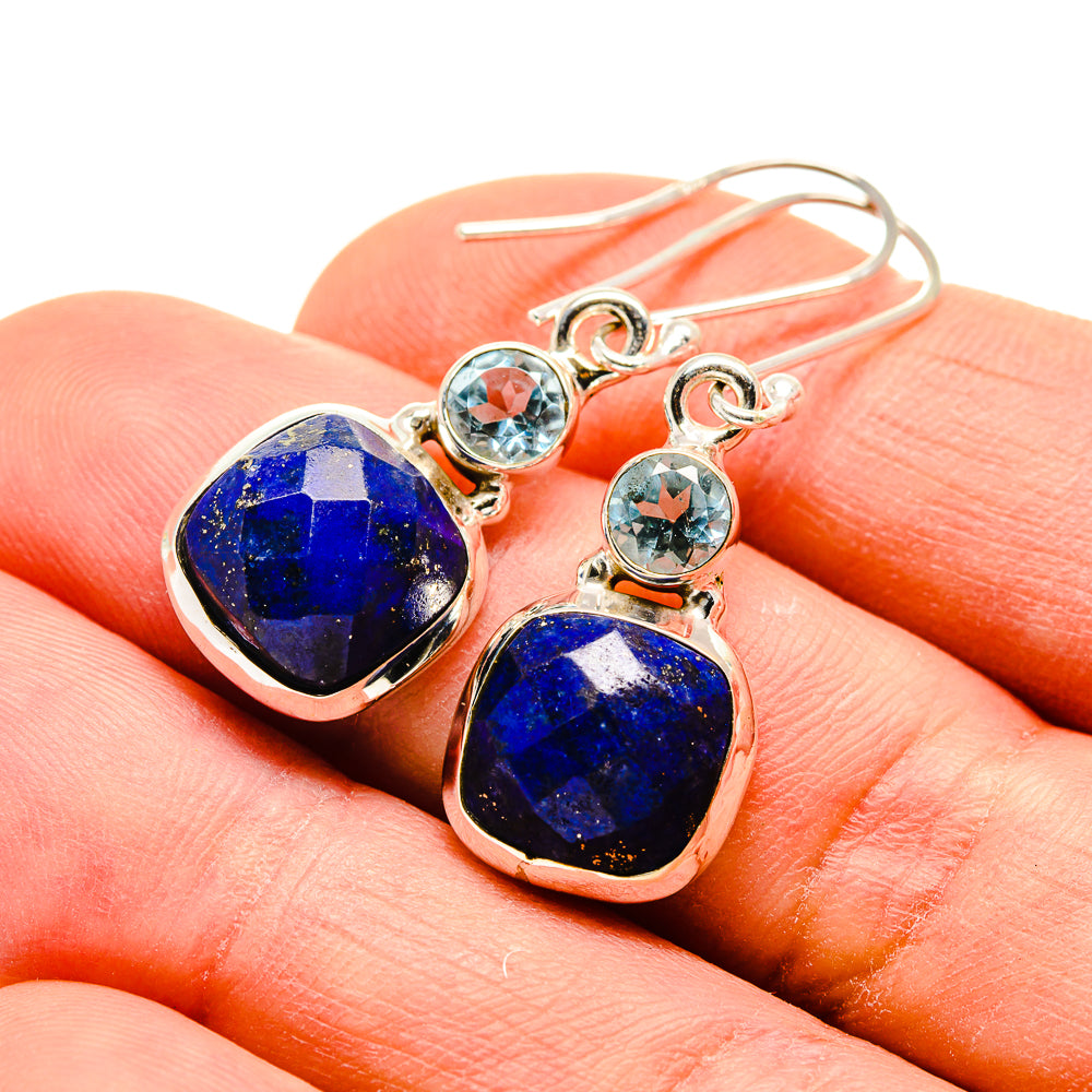 Lapis Lazuli Earrings handcrafted by Anasilvercos - EARR412887