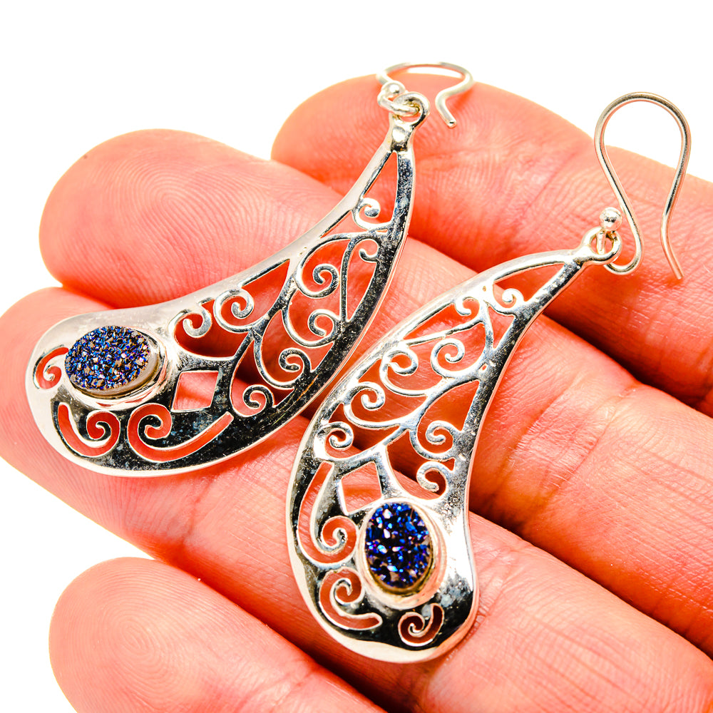 Titanium Druzy Earrings handcrafted by Anasilvercos - EARR412890