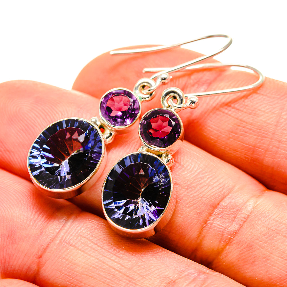 Blue Mystic Topaz Earrings handcrafted by Anasilvercos - EARR412892