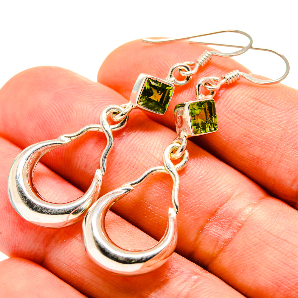 Peridot Earrings handcrafted by Anasilvercos - EARR412899