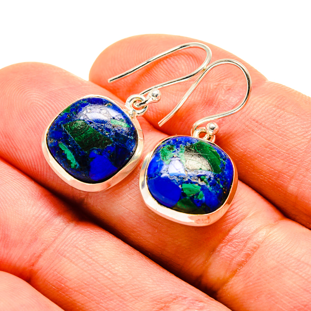 Azurite Earrings handcrafted by Anasilvercos - EARR412911