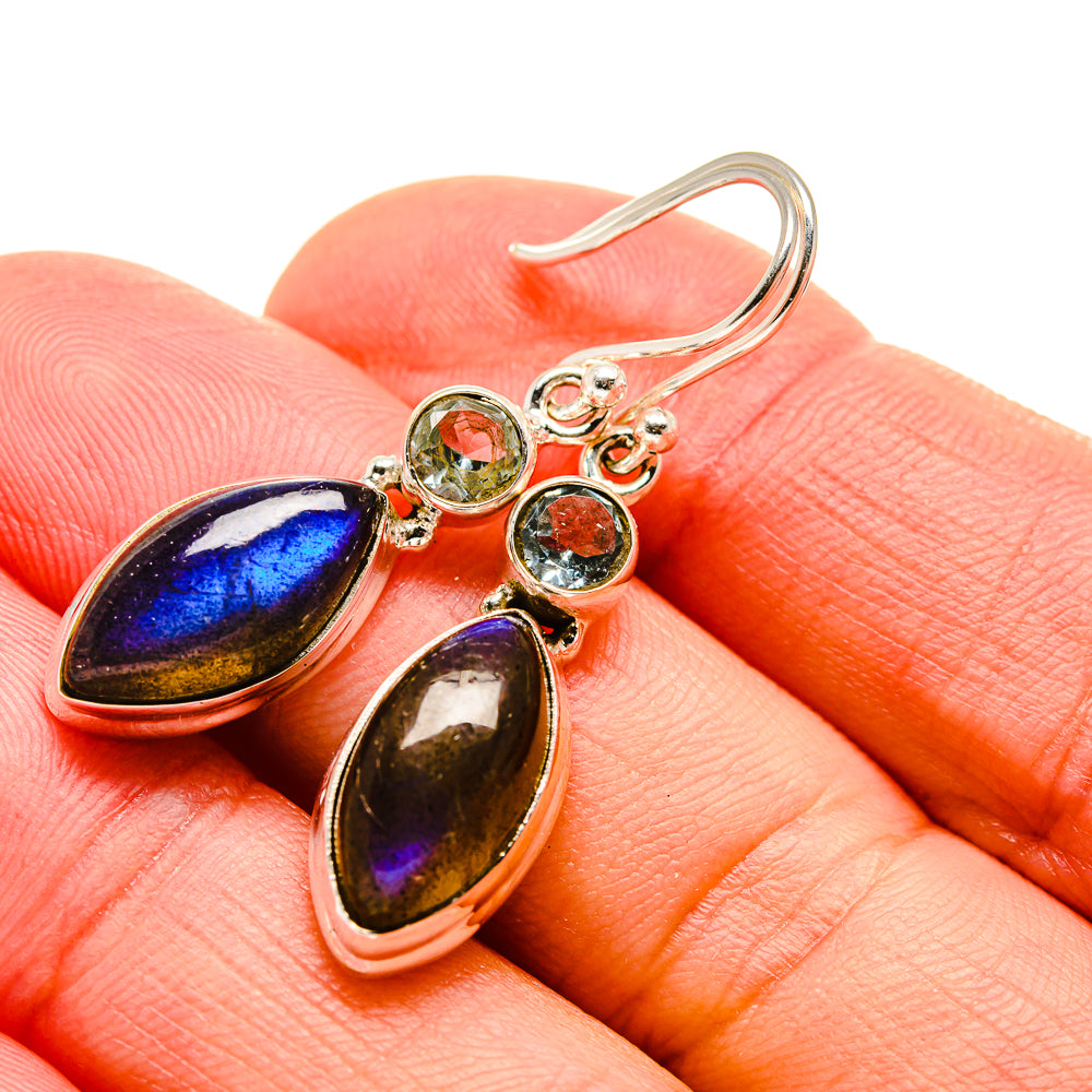 Labradorite Earrings handcrafted by Anasilvercos - EARR412952