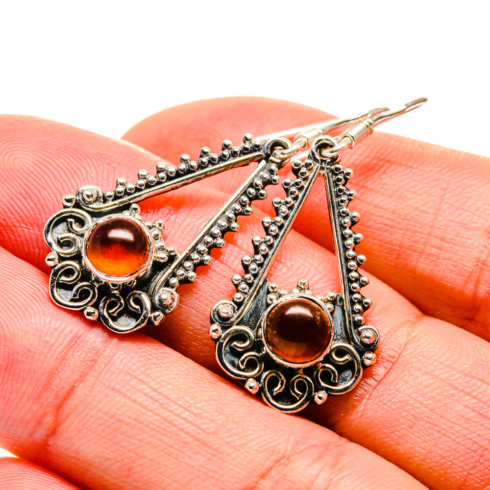 Carnelian Earrings handcrafted by Anasilvercos - EARR412956