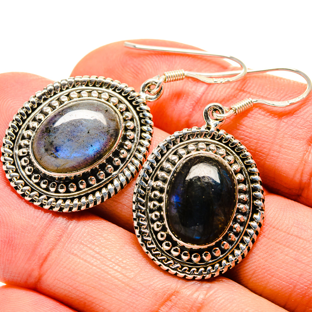 Labradorite Earrings handcrafted by Anasilvercos - EARR412979