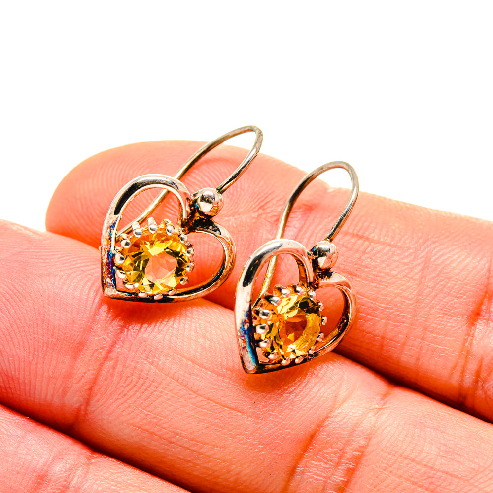 Citrine Earrings handcrafted by Anasilvercos - EARR412988
