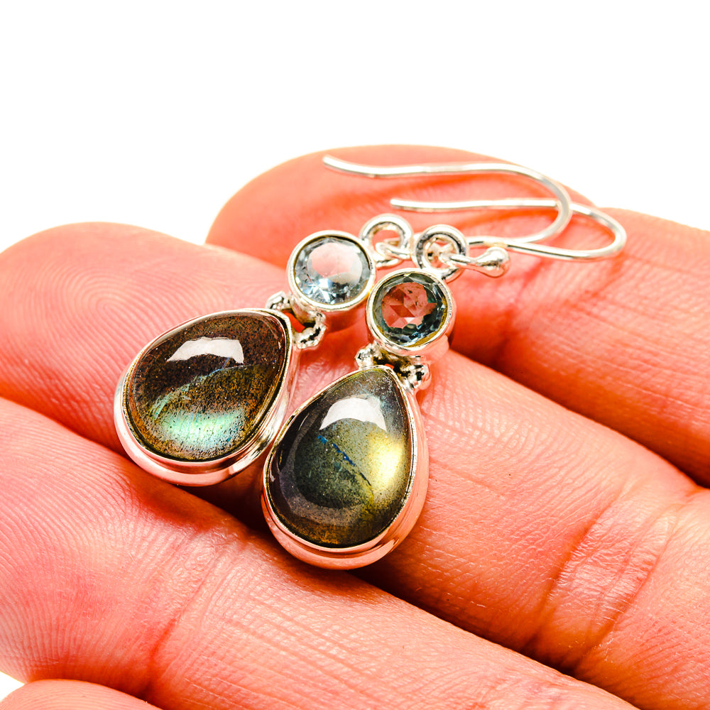 Labradorite Earrings handcrafted by Anasilvercos - EARR412996