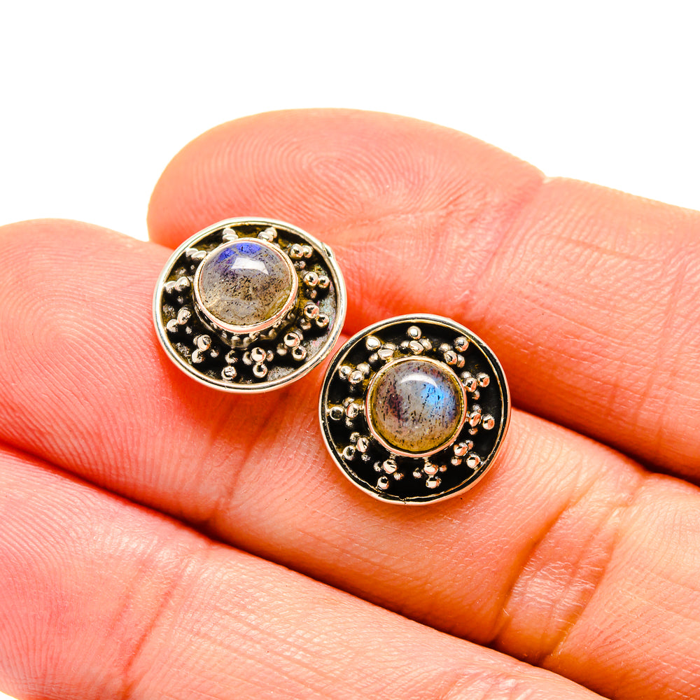 Labradorite Earrings handcrafted by Anasilvercos - EARR413020