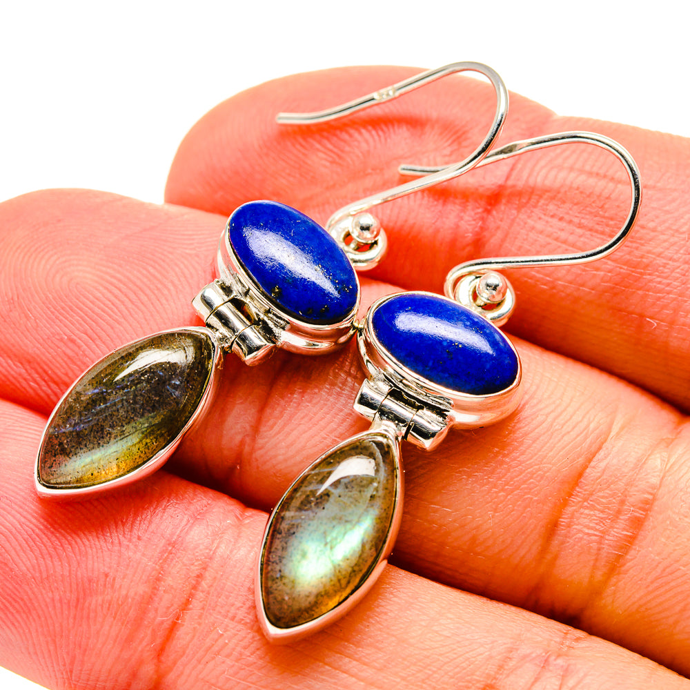 Labradorite Earrings handcrafted by Anasilvercos - EARR413032