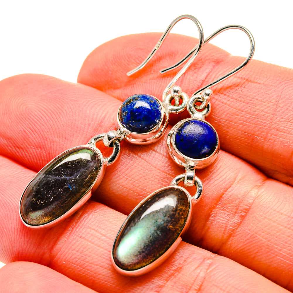 Labradorite Earrings handcrafted by Anasilvercos - EARR413033