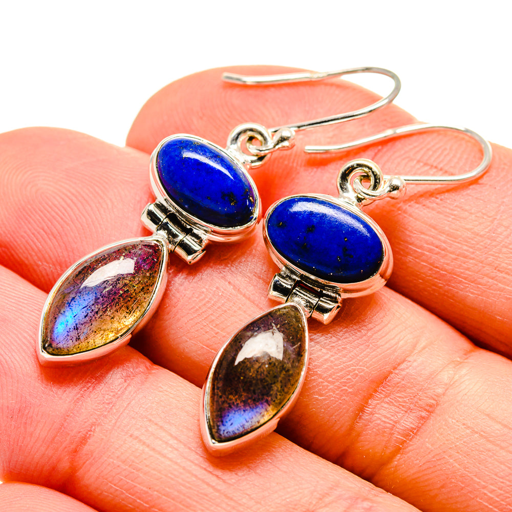Labradorite Earrings handcrafted by Anasilvercos - EARR413050