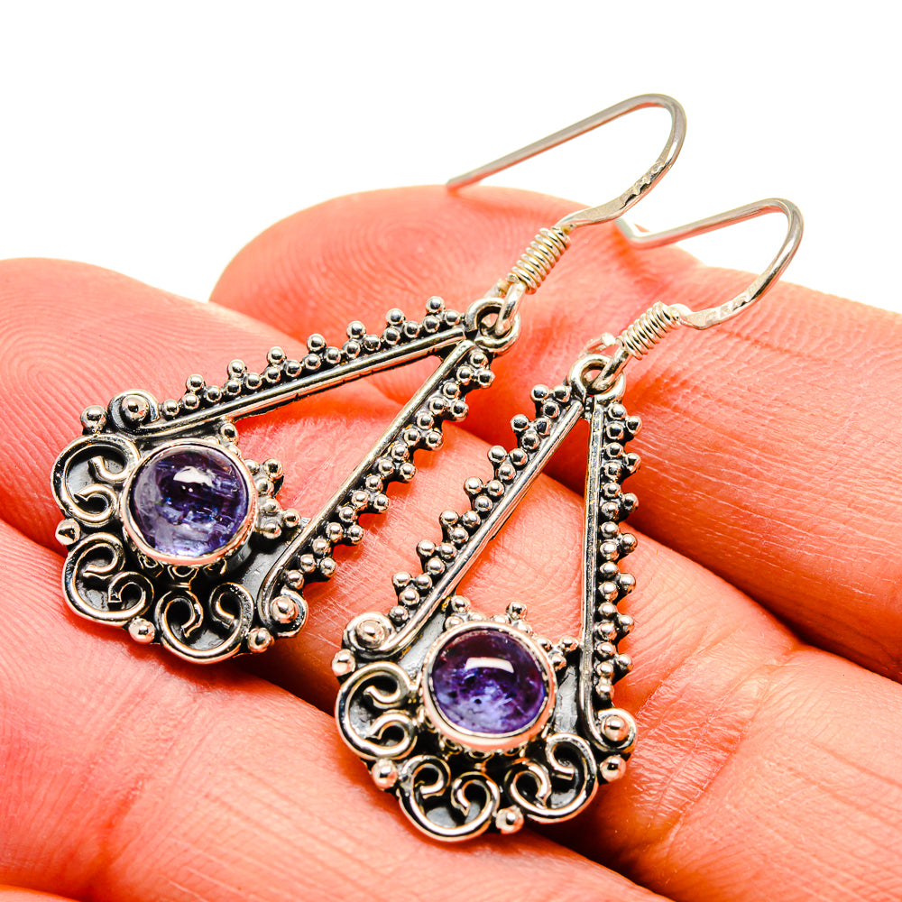Tanzanite Earrings handcrafted by Anasilvercos - EARR413057