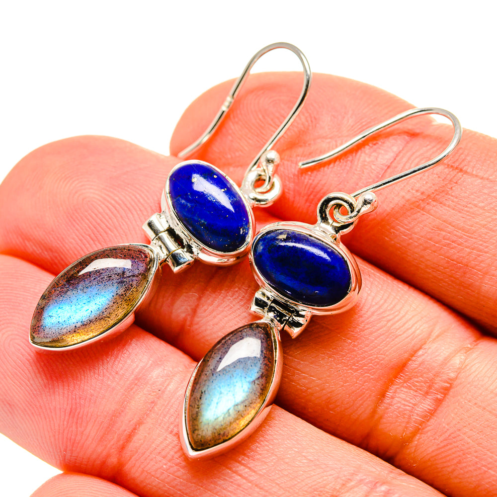 Labradorite Earrings handcrafted by Anasilvercos - EARR413070