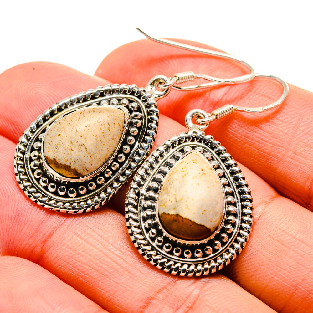 Picture Jasper Earrings handcrafted by Anasilvercos - EARR413073