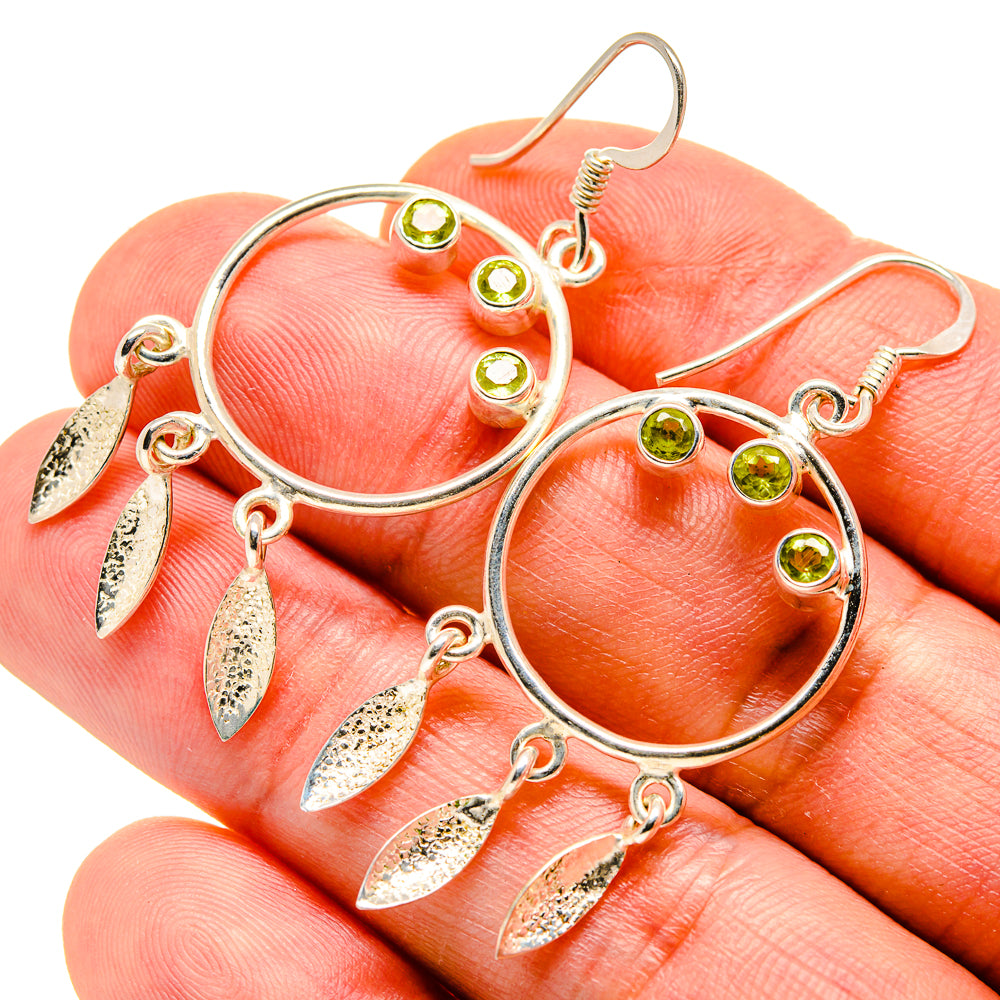 Peridot Earrings handcrafted by Anasilvercos - EARR413130