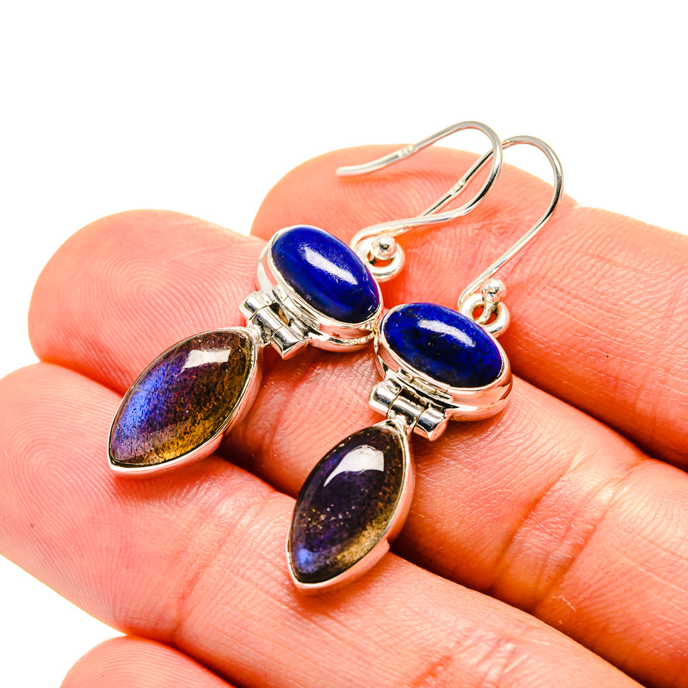 Labradorite Earrings handcrafted by Anasilvercos - EARR413146