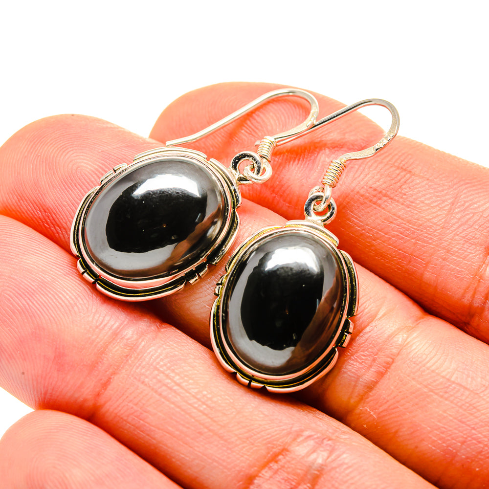 Hematite Earrings handcrafted by Anasilvercos - EARR413149