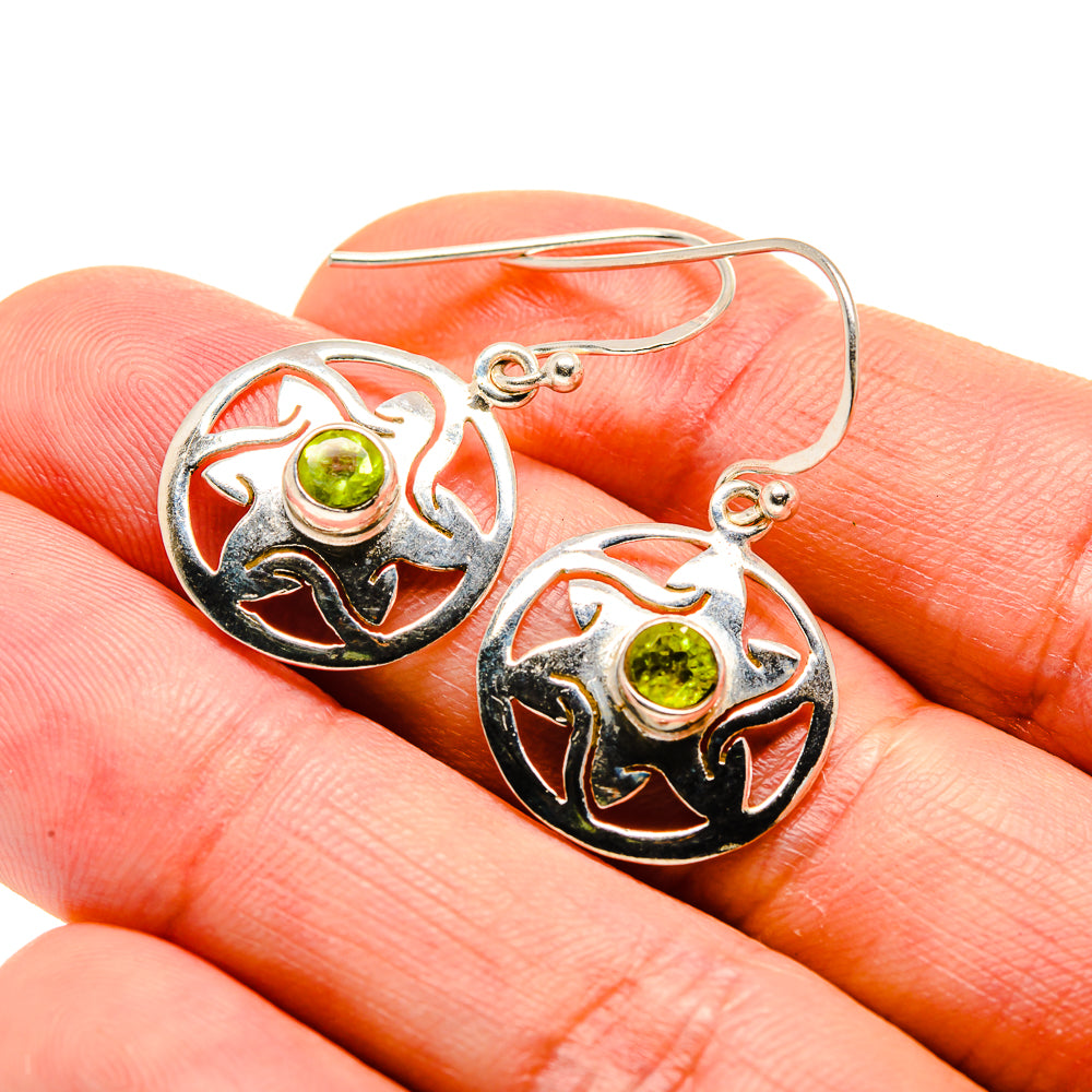 Peridot Earrings handcrafted by Anasilvercos - EARR413152