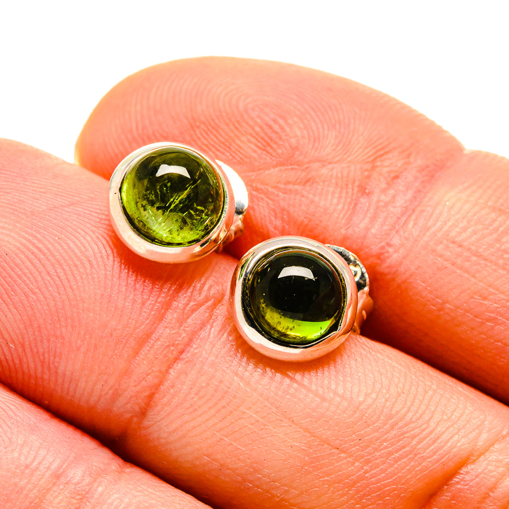 Peridot Earrings handcrafted by Anasilvercos - EARR413176
