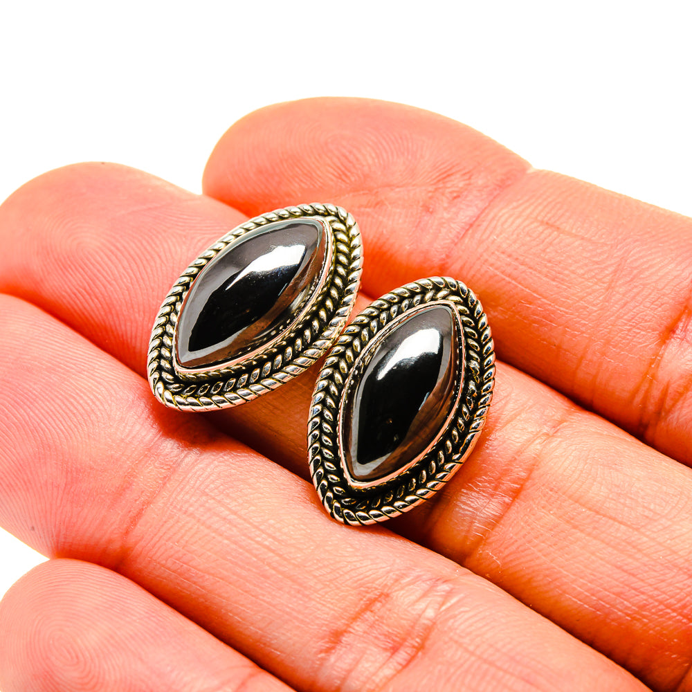 Hematite Earrings handcrafted by Anasilvercos - EARR413177