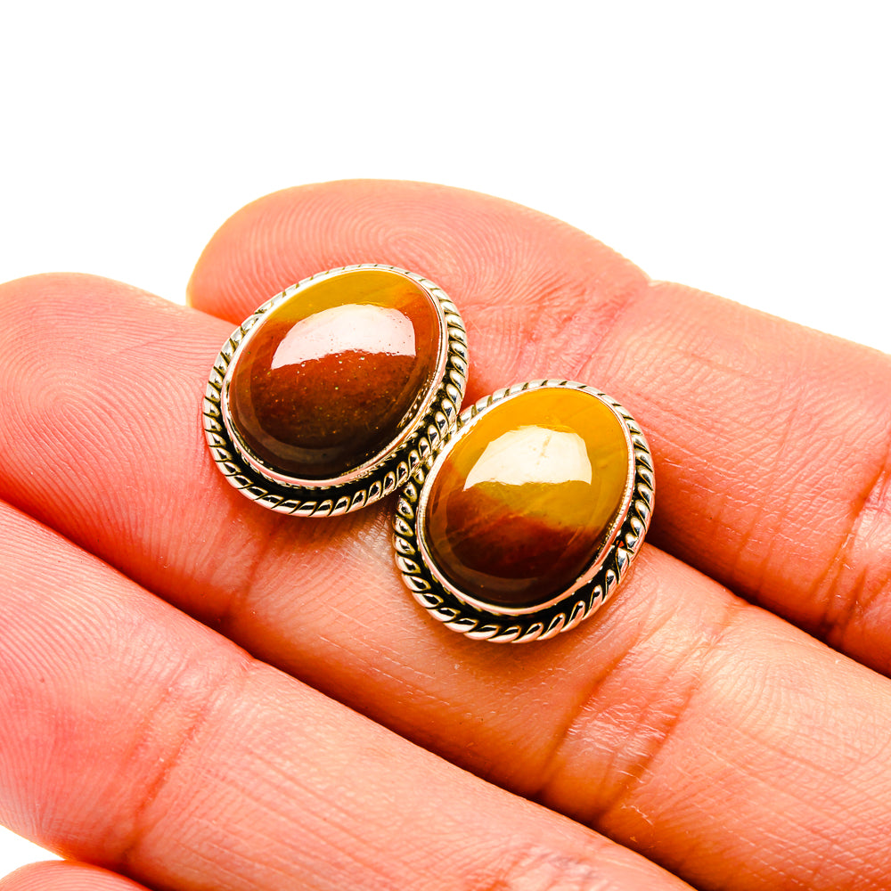 Mookaite Earrings handcrafted by Anasilvercos - EARR413179