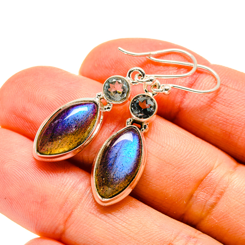 Labradorite Earrings handcrafted by Anasilvercos - EARR413191