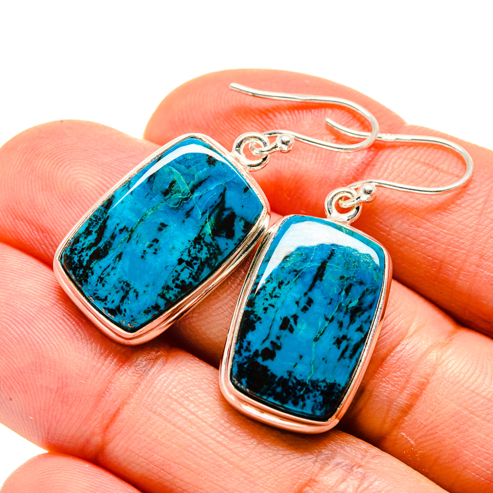 Arizona Turquoise Earrings handcrafted by Anasilvercos - EARR413204