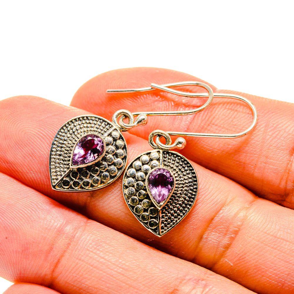 Amethyst Earrings handcrafted by Anasilvercos - EARR413211