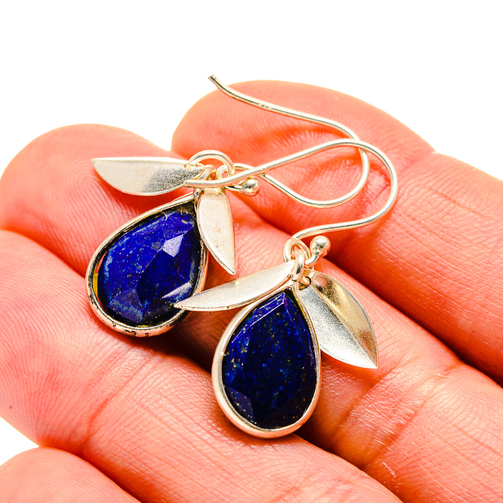 Lapis Lazuli Earrings handcrafted by Anasilvercos - EARR413233