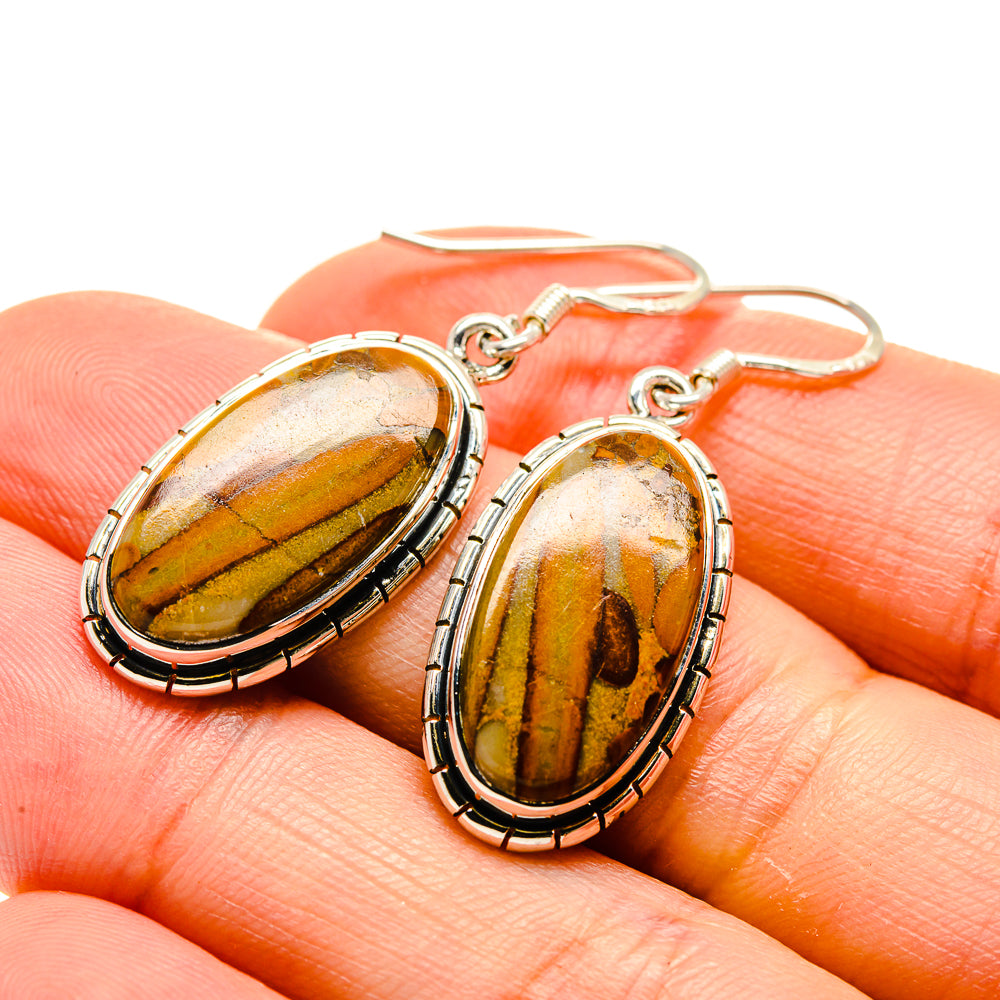 Chert Breccia Earrings handcrafted by Anasilvercos - EARR413245