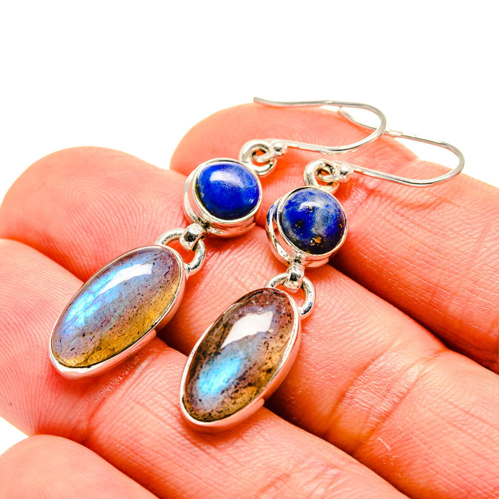 Labradorite Earrings handcrafted by Anasilvercos - EARR413249
