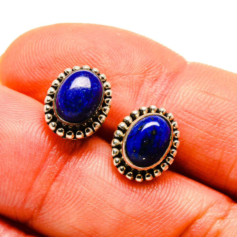 Lapis Lazuli Earrings handcrafted by Anasilvercos - EARR413258