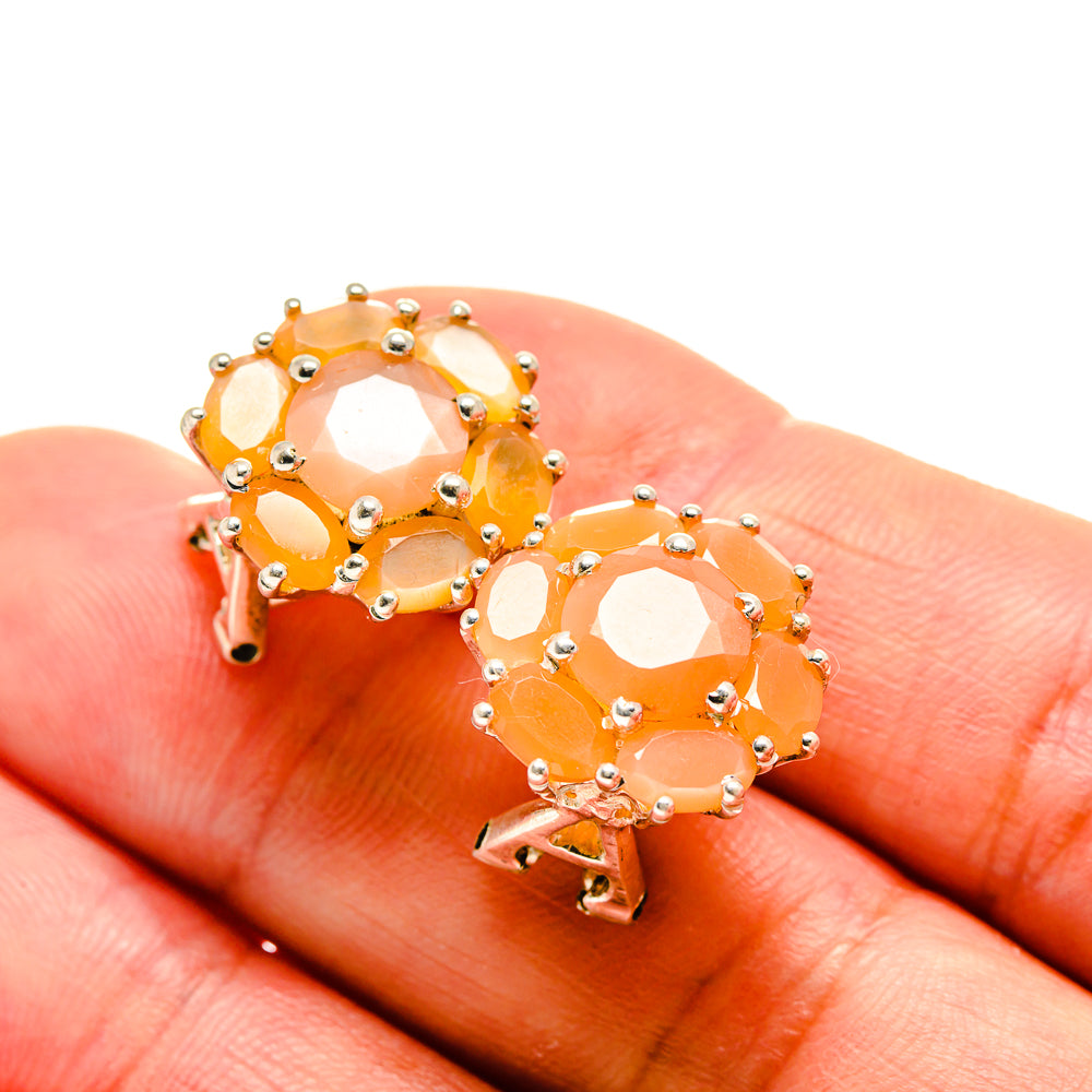 Carnelian Earrings handcrafted by Anasilvercos - EARR413264