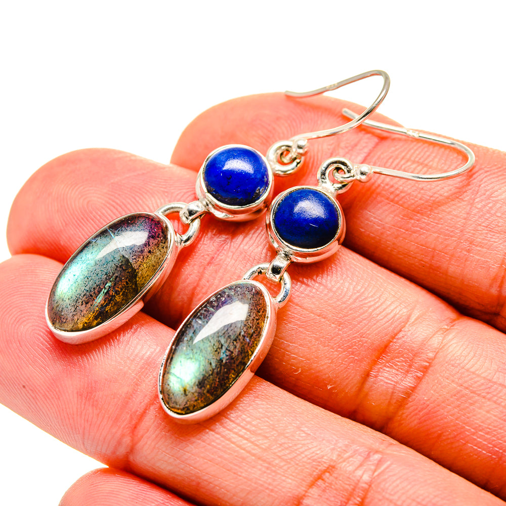 Labradorite Earrings handcrafted by Anasilvercos - EARR413272