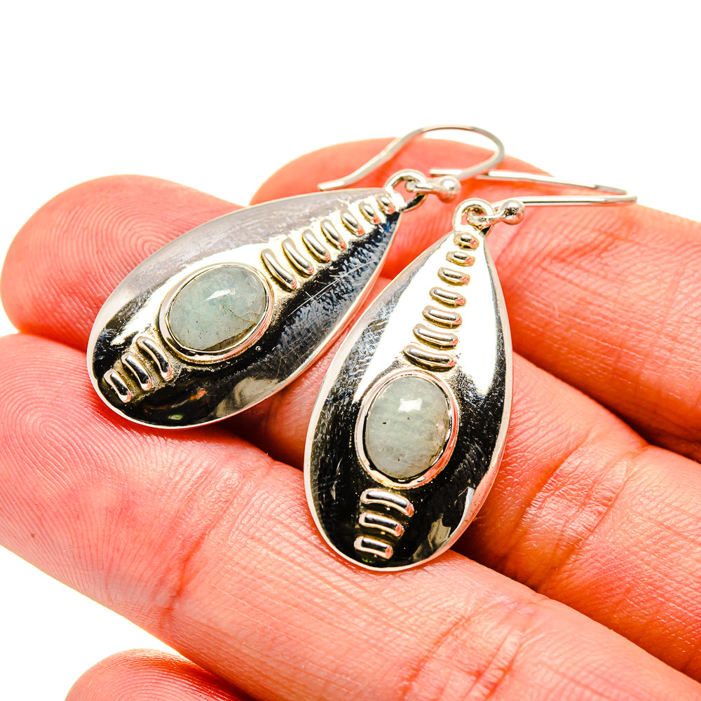Aquamarine Earrings handcrafted by Anasilvercos - EARR413273