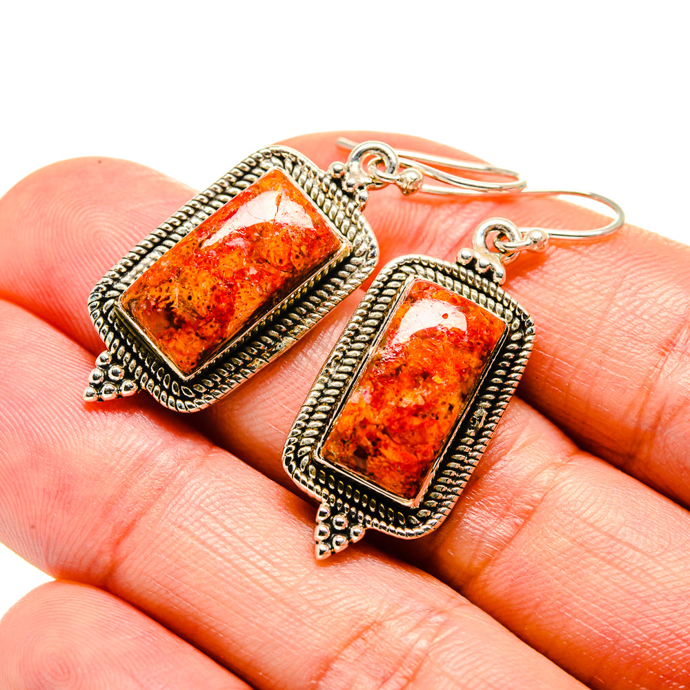 Sponge Coral Earrings handcrafted by Anasilvercos - EARR413283
