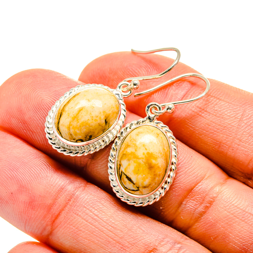 Picture Jasper Earrings handcrafted by Anasilvercos - EARR413298