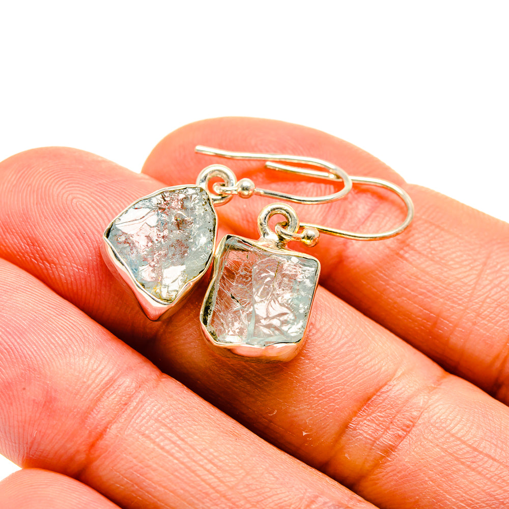 Aquamarine Earrings handcrafted by Anasilvercos - EARR413303
