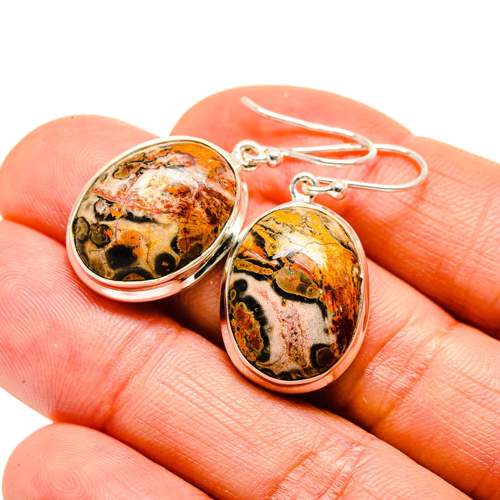 Ocean Jasper Earrings handcrafted by Anasilvercos - EARR413315